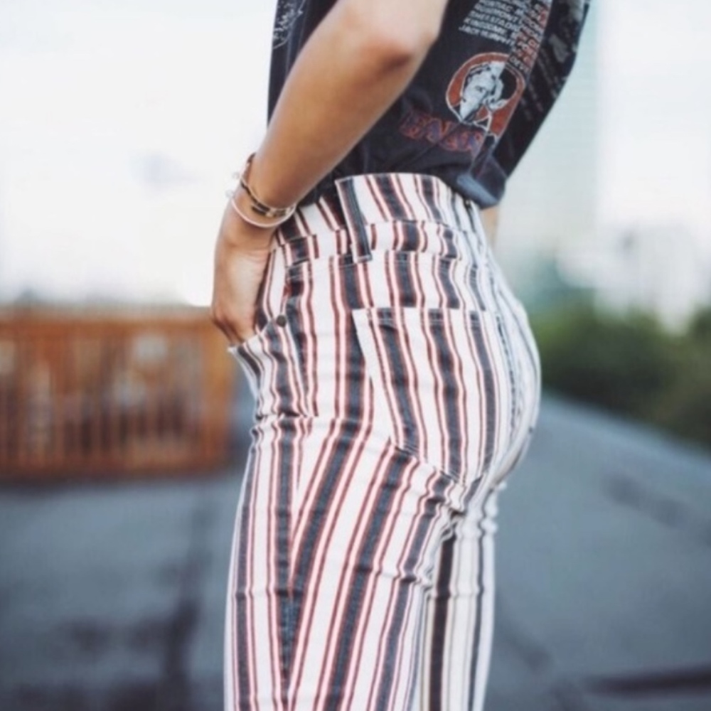 🥥NWOT Paige Verdugo Emerson stripe jeans